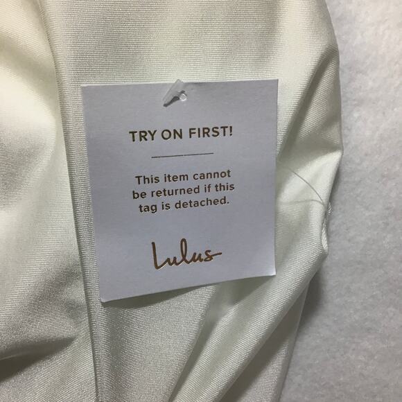 LULU'S 4 S White Choose Your Love Surplice Neck Sleeveless Maxi Dress NWT 0B10 - Picture 9 of 11